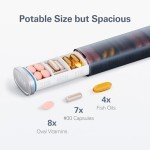 Compact 7-Day Travel Pill Organizer Box