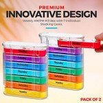 MEDca Pill Organizer Set - 4 Times Daily