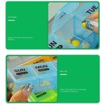 28-Day Weekly Pill Organizer with Dust-Proof Case