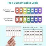 Fullicon 7-Day Moisture-Proof Pill Organizer