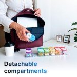 Extra Large Pill Case with Transparent Lids