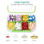 Large Moisture-Proof Pill Organizer with 8 Compartments