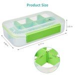 Large Moisture-Proof Pill Organizer with 8 Compartments