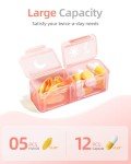 Betife 7-Day Pill Organizer with 2 Compartments