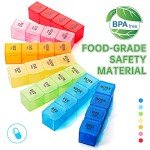 Weekly Large Pill Organizer with 4 Compartments