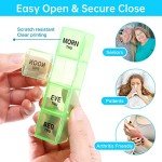 Weekly Large Pill Organizer with 4 Compartments