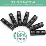 Weekly Pill Organizer for Morning, Noon, Evening