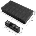 Weekly Pill Organizer for Morning, Noon, Evening