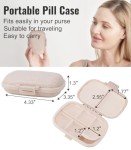 Portable Pill Organizer with 189 Medicine Labels