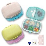 5 Pack Weekly Pill Organizer with 8 Compartments