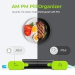 AUVON Weekly Pill Organizer for AM/PM Meds