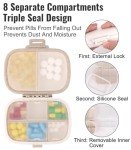 Portable Pill Organizer with 189 Medicine Labels