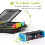 AUVON Weekly Pill Organizer for AM/PM Meds