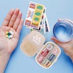 Portable Pill Organizer with 189 Medicine Labels