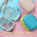 5 Pack Weekly Pill Organizer with 8 Compartments
