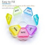 Cute Floral 7-Day Pill Organizer Container