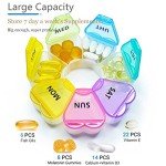 Cute Floral 7-Day Pill Organizer Container