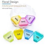 Cute Floral 7-Day Pill Organizer Container
