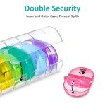 Weekly Pill Organizer for Travel - 7 Days