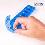 Apex 7 Day Weekly Pill Organizer with Easy-Open Lids