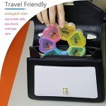 Cute Floral 7-Day Pill Organizer Container