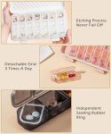Large 7-Day Pill Organizer with 21 Compartments