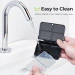 AUVON Portable 7-Compartment Pill Organizer - Black