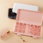 Large 7-Day Pill Organizer with 21 Compartments