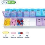 Ezy Dose 7-Day Pill Organizer with Easy Removal