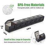 Weekly Pill Organizer Set for Vitamins and Supplements