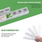 Weekly Pill Organizer Set for Vitamins and Supplements