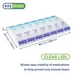 7-Day Pill Organizer with Easy Push Button