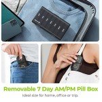 AUVON XL Weekly Pill Organizer with Easy Fill Design