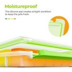 AUVON Moistureproof Monthly Pill Organizer, 28 Days
