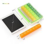 AUVON Moistureproof Monthly Pill Organizer, 28 Days