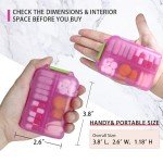 iouwei 7-Day Travel Pill Organizer with Labels