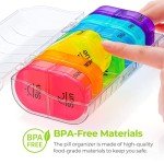 AUVON iMedassist Portable Weekly Pill Organizer