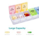 Large Weekly Pill Organizer - BPA Free 7 Day