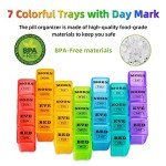 7-Day Pill Organizer with Large Compartments