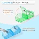 30-Day AM PM Pill Organizer with Small Compartments