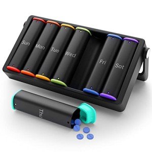 Weekly Pill Organizer for 7 Days, AM/PM