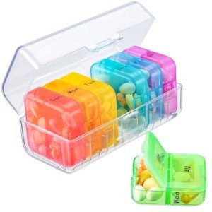 Zoksi BPA-Free 7-Day Pill Organizer, AM/PM