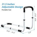 Adjustable Bed Rail for Elderly Support - Includes Bag