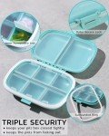 8-Compartment Travel Pill Organizers - 3 Pack