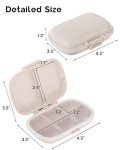 8-Compartment Travel Pill Organizers - 3 Pack