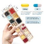 14 Grid Travel Pill Organizer - 3 Pack