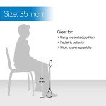 RMS 35 Inch Long Leg Lifter - Durable & Rigid Hand Strap & Foot Loop - Ideal Mobility Tool for Wheelchair, Hip & Knee Replacement Surgery