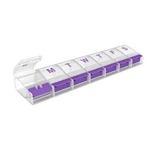 EZY DOSE XL Weekly Push Button Pill Organizer