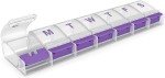 EZY DOSE XL Weekly Push Button Pill Organizer