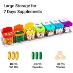 Daviky XL Weekly Pill Organizer for 7 Days